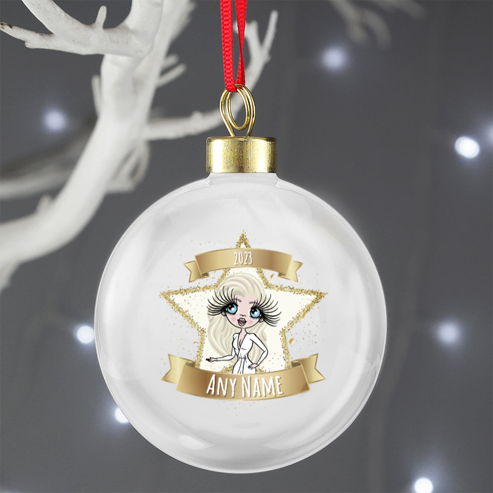 ClaireaBella Star Personalised Shatterproof Bauble
