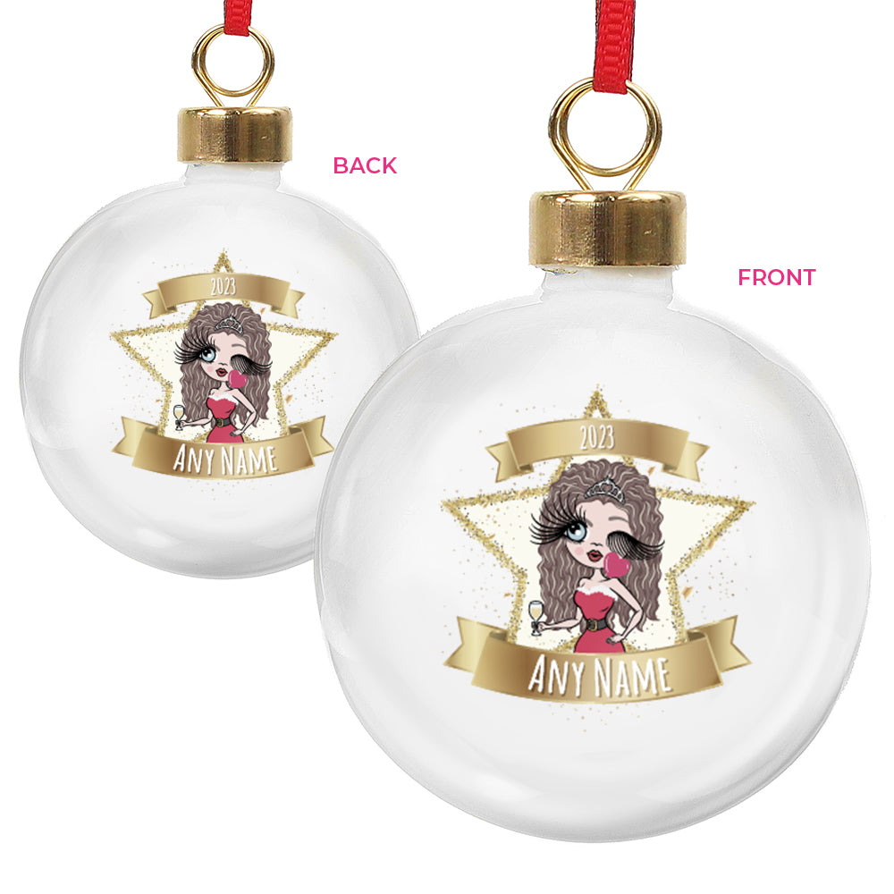 ClaireaBella Star Personalised Shatterproof Bauble