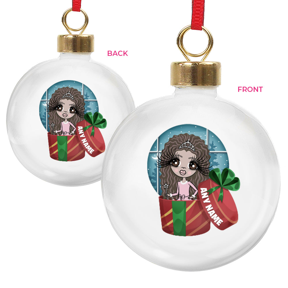 ClaireaBella Girls Gift Of Me Personalised Shatterproof Bauble