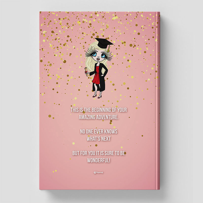 ClaireaBella Pink Confetti Leavers Book