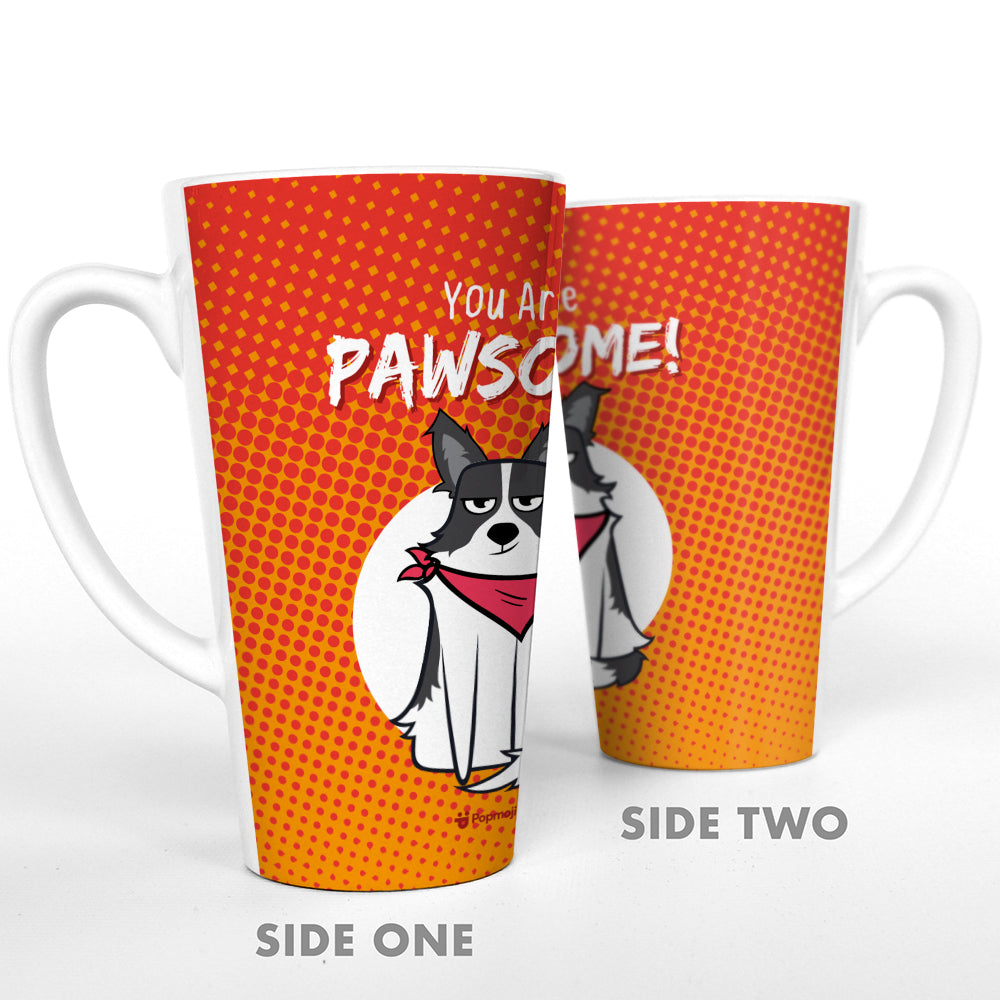 Personalised Dog You Are Pawesome Latte Mug