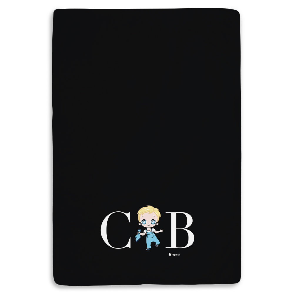 Early Years Lux Collection Black Fleece Blanket