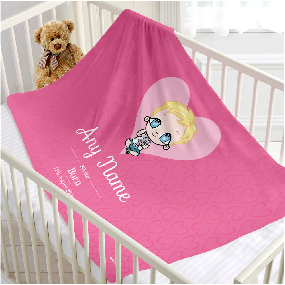 Early Years Baby Pink Fleece Blanket