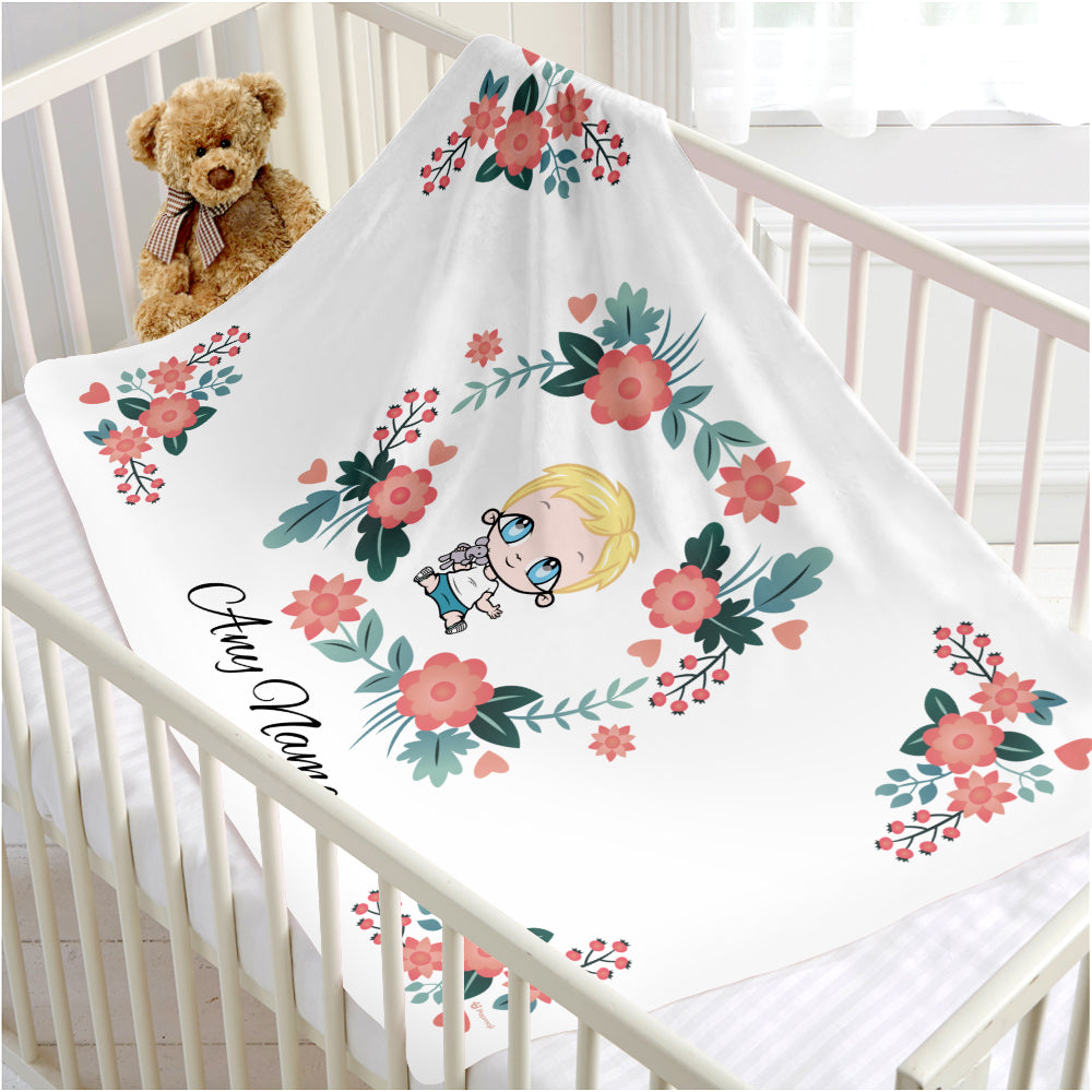 Early Years Classic Floral Fleece Blanket