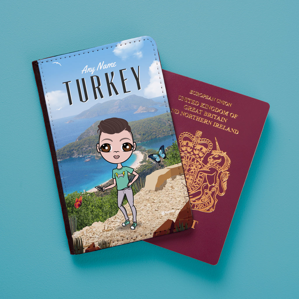 Jnr Boys Personalised Turkey Passport Cover