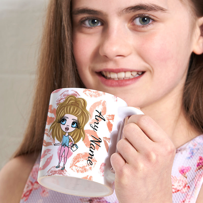ClaireaBella Girls Lip Print Mug
