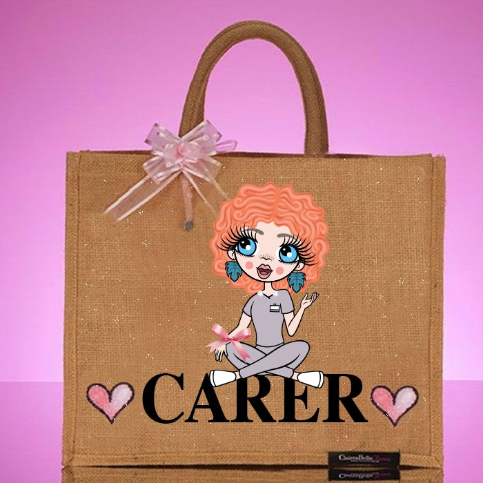 ClaireaBella Carer Relaxed Large Jute Bag - Image 1
