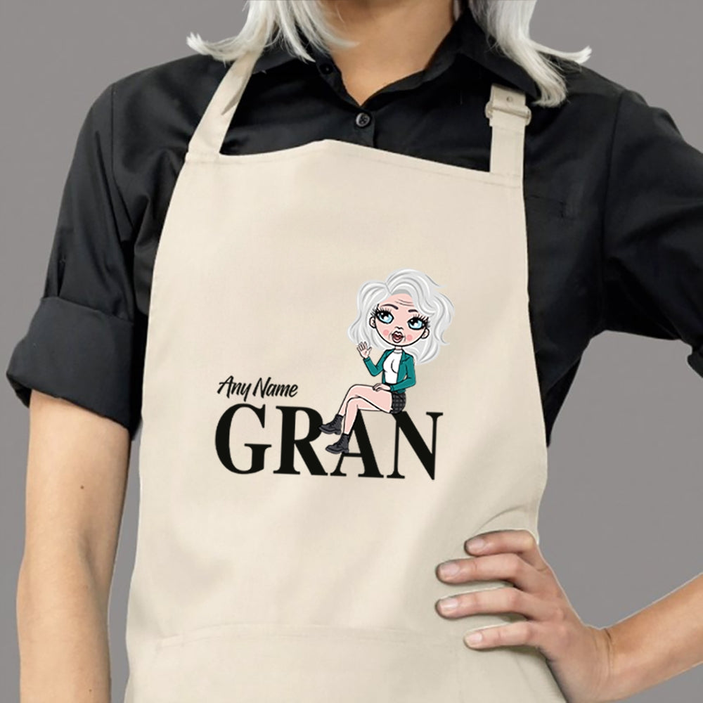 ClaireaBella Personalised Lounging Gran Apron - Image 4