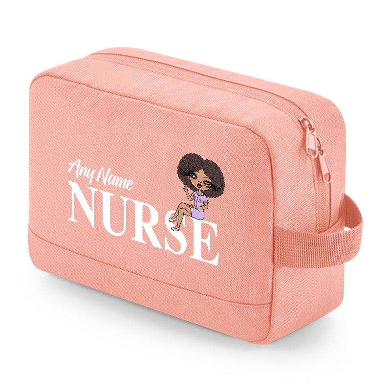 ClaireaBella Personalised Lounging Nurse Toiletry Bag - Image 1