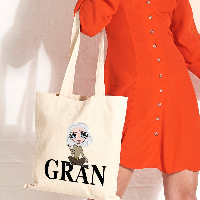 ClaireaBella Personalised Relaxed Gran Canvas Bag - Image 3
