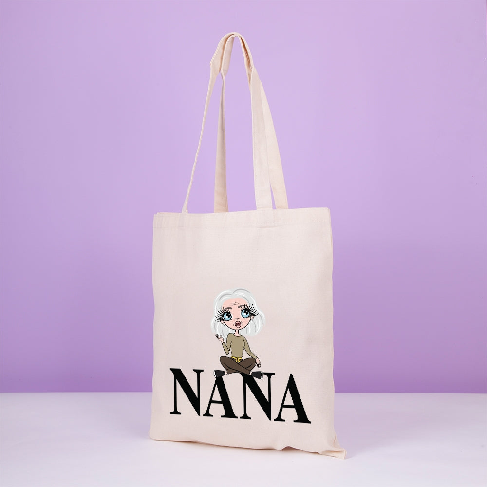 ClaireaBella Personalised Relaxed Nana Canvas Bag - Image 2