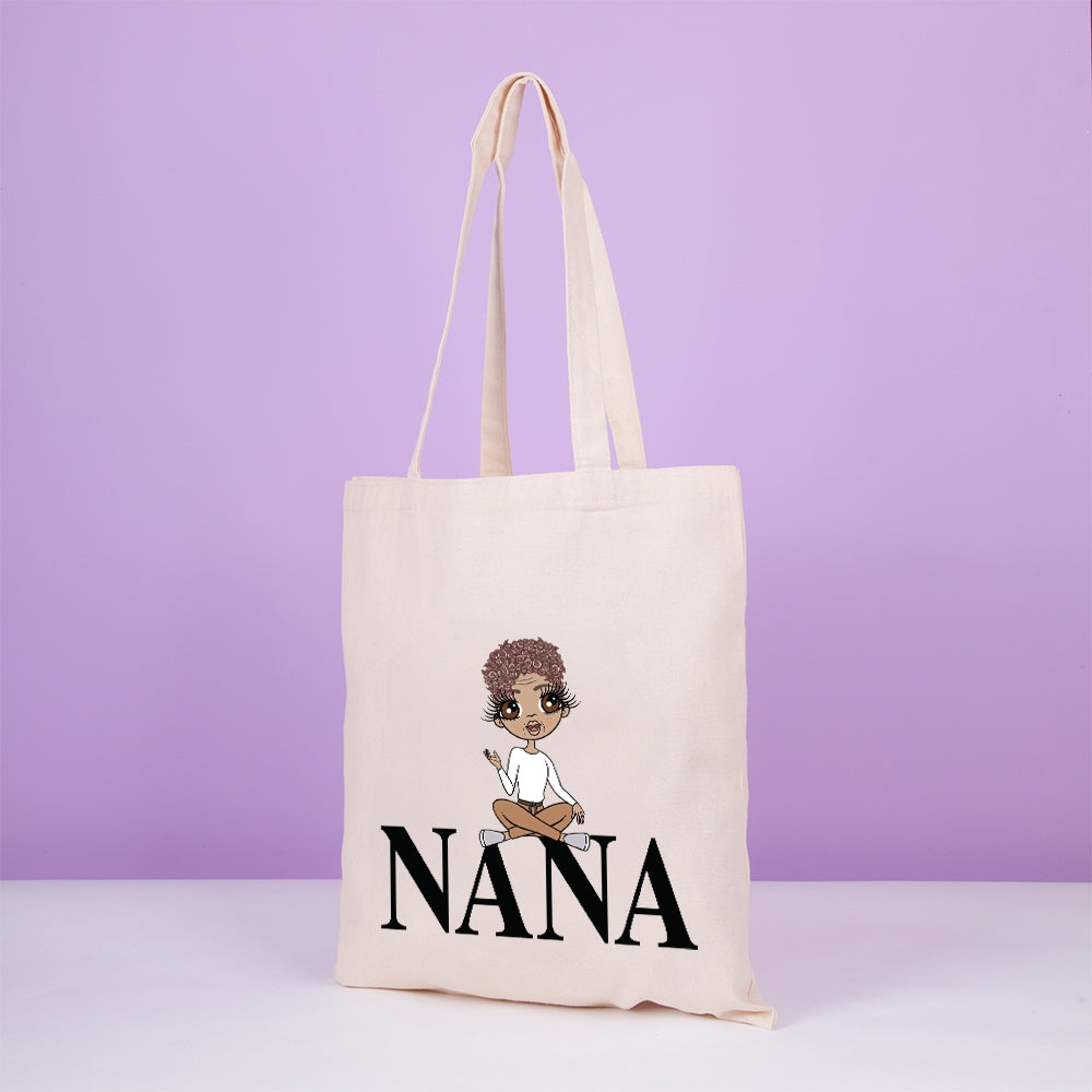 ClaireaBella Personalised Relaxed Nana Canvas Bag - Image 3