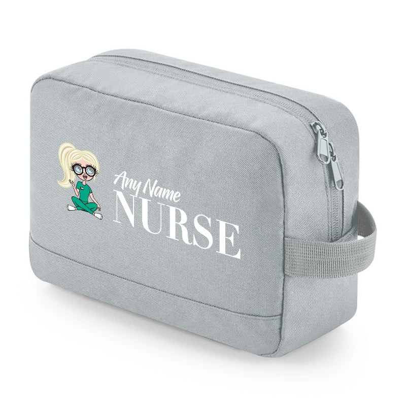 ClaireaBella Personalised Relaxed Nurse Toiletry Bag - Image 1