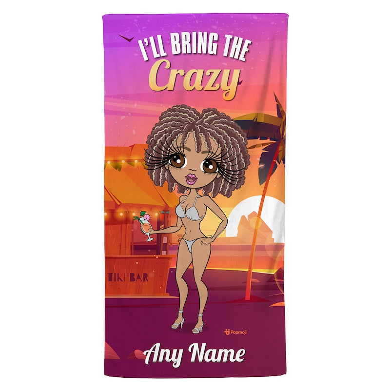 ClaireaBella Personalised Girls Trip The Crazy Beach Towel - Image 3