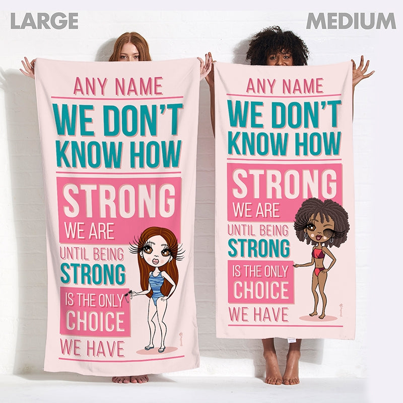 ClaireaBella Personalised How Strong Beach Towel - Image 2