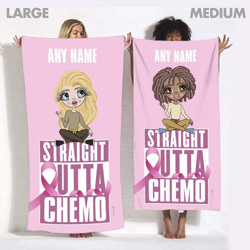 ClaireaBella Personalised Straight Outta Chemo Beach Towel - Image 5