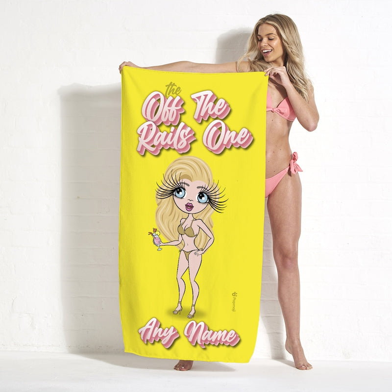 ClaireaBella Personalised The Off The Rails One Girls Trip Beach Towel - Image 4