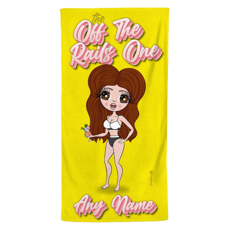 ClaireaBella Personalised The Off The Rails One Girls Trip Beach Towel - Image 2