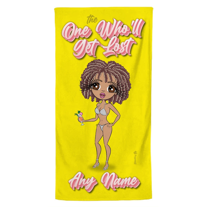 ClaireaBella Personalised The Lost One Girls Trip Beach Towel - Image 1