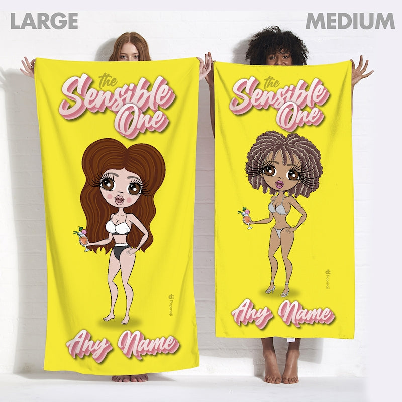ClaireaBella Personalised The Sensible One Girls Trip Beach Towel - Image 6