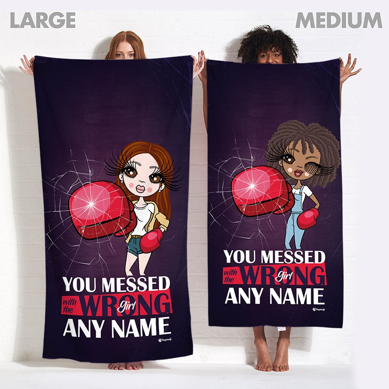 ClaireaBella Personalised Wrong Girl Beach Towel - Image 4