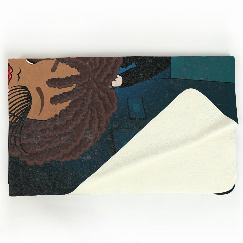 ClaireaBella Personalised Creepy Stalker Fleece Blanket Toxic Fox