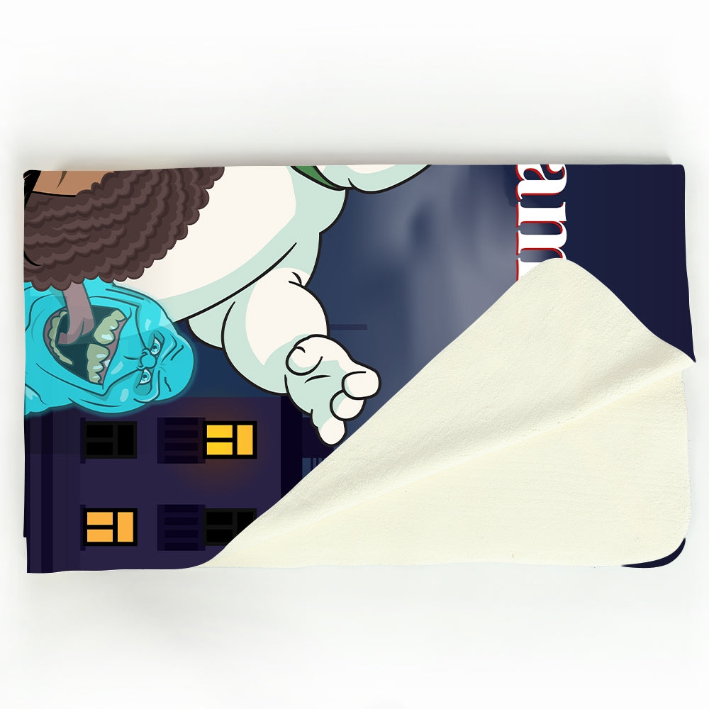 ClaireaBella Personalised Ghost Hunter Fleece Blanket Toxic Fox