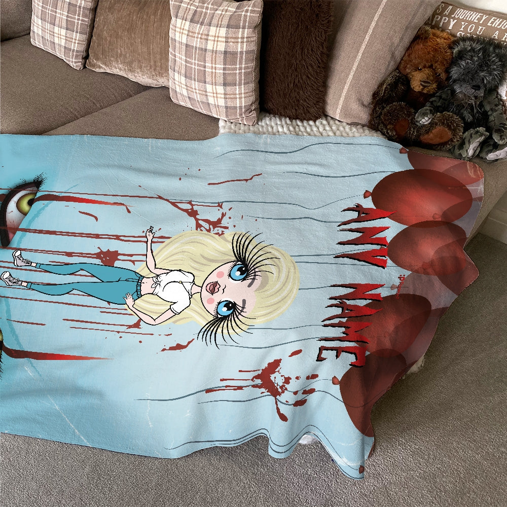 ClaireaBella Personalised Evil Clown Fleece Blanket - Image 7