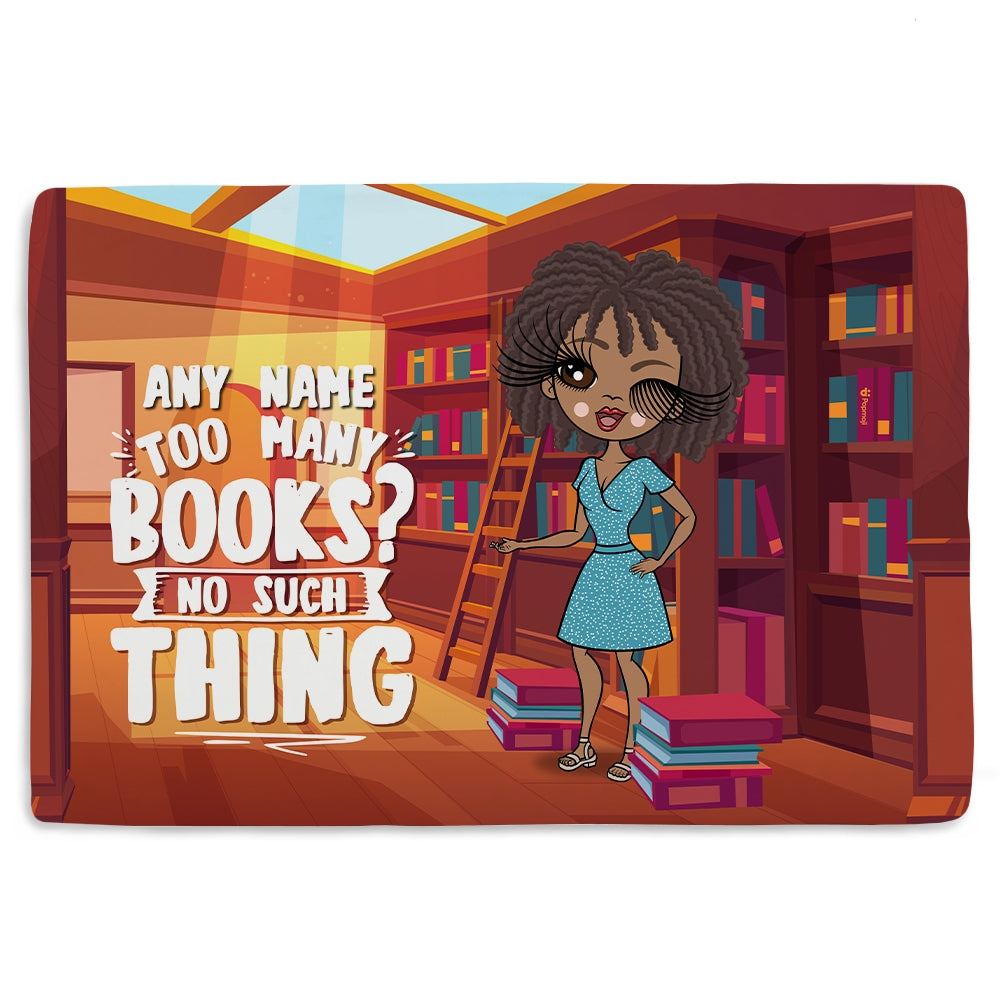 ClaireaBella Personalised Too Many Books Fleece Blanket - Image 3