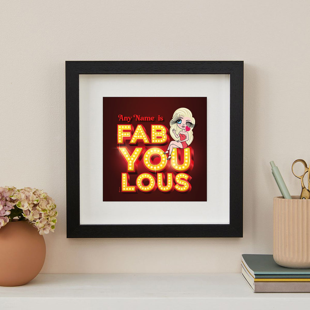 ClaireaBella FabYOUlous Personalised Framed Print - Image 1