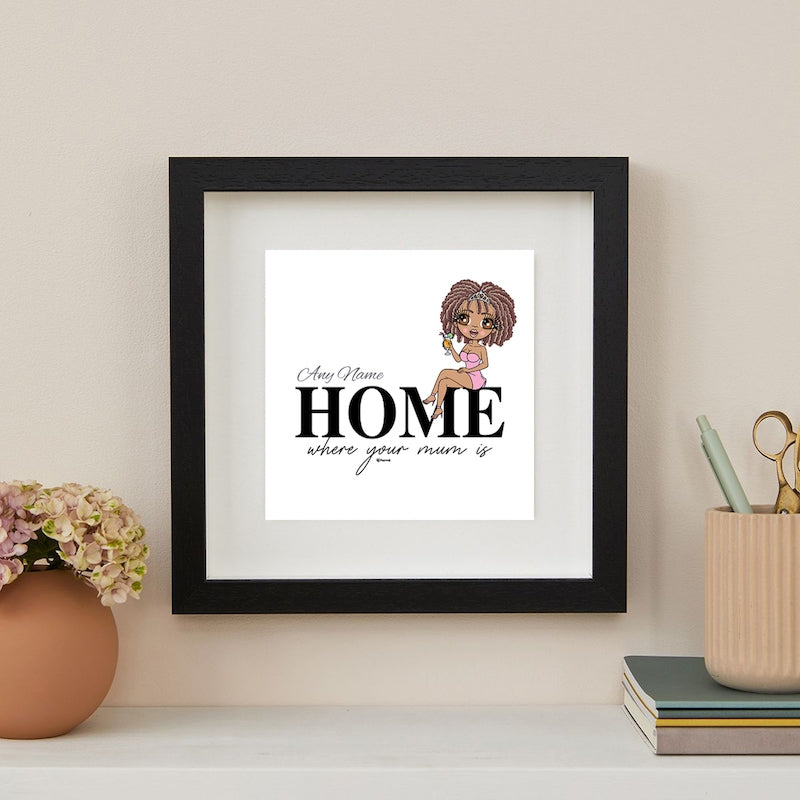 ClaireaBella Mono Home Personalised Framed Print - Image 1