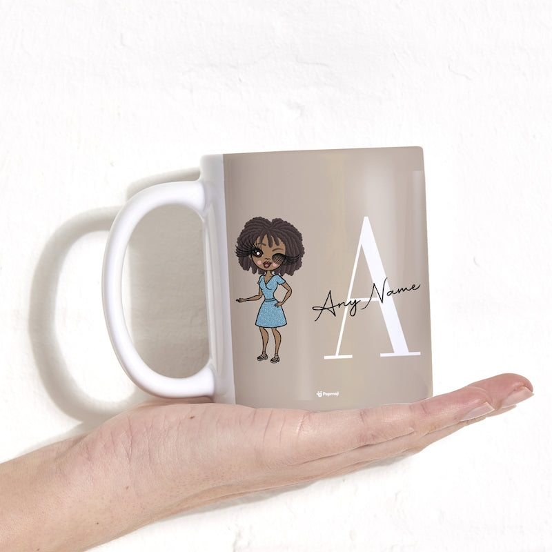 ClaireaBella The LUX Collection Initial Nude Mug - Image 1