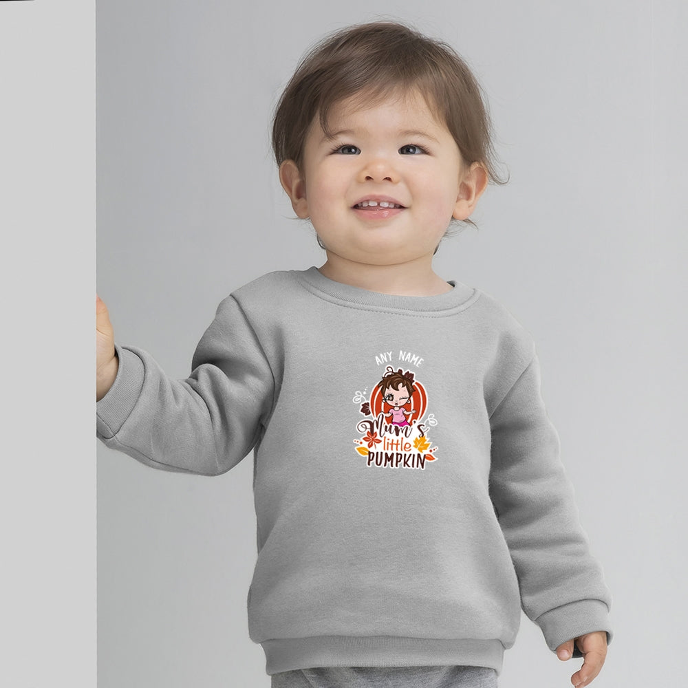 Early Years Girls Personalised Mum's Little Pumpkin Sweatshirt - Image 2