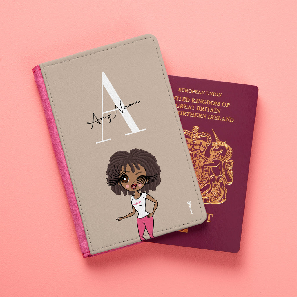 ClaireaBella The LUX Collection Initial Nude Passport Cover