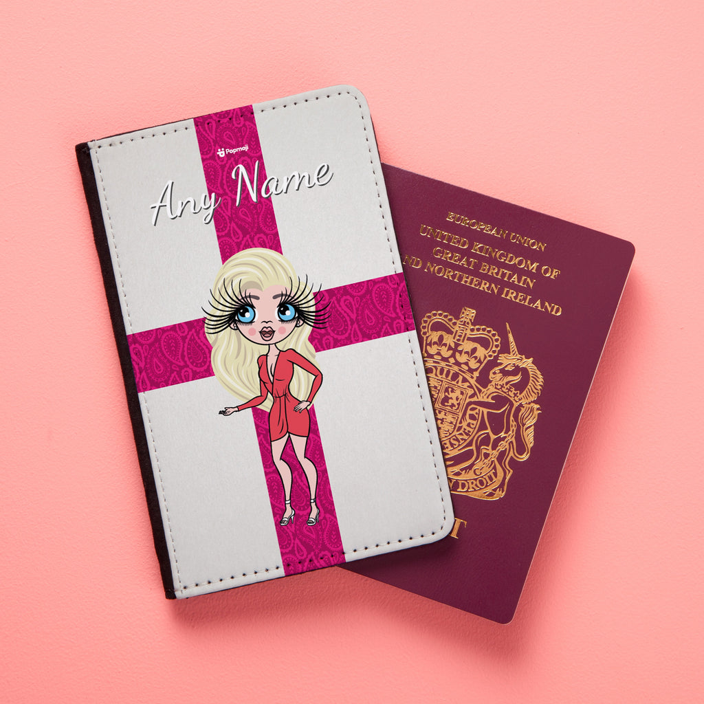 ClaireaBella Pretty England Flag Passport Cover