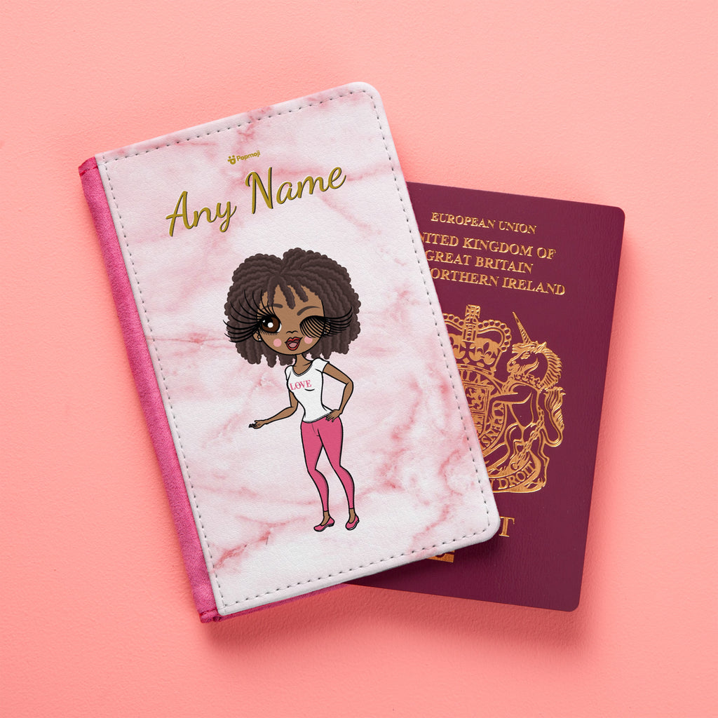 ClaireaBella Marble Effect Passport Cover