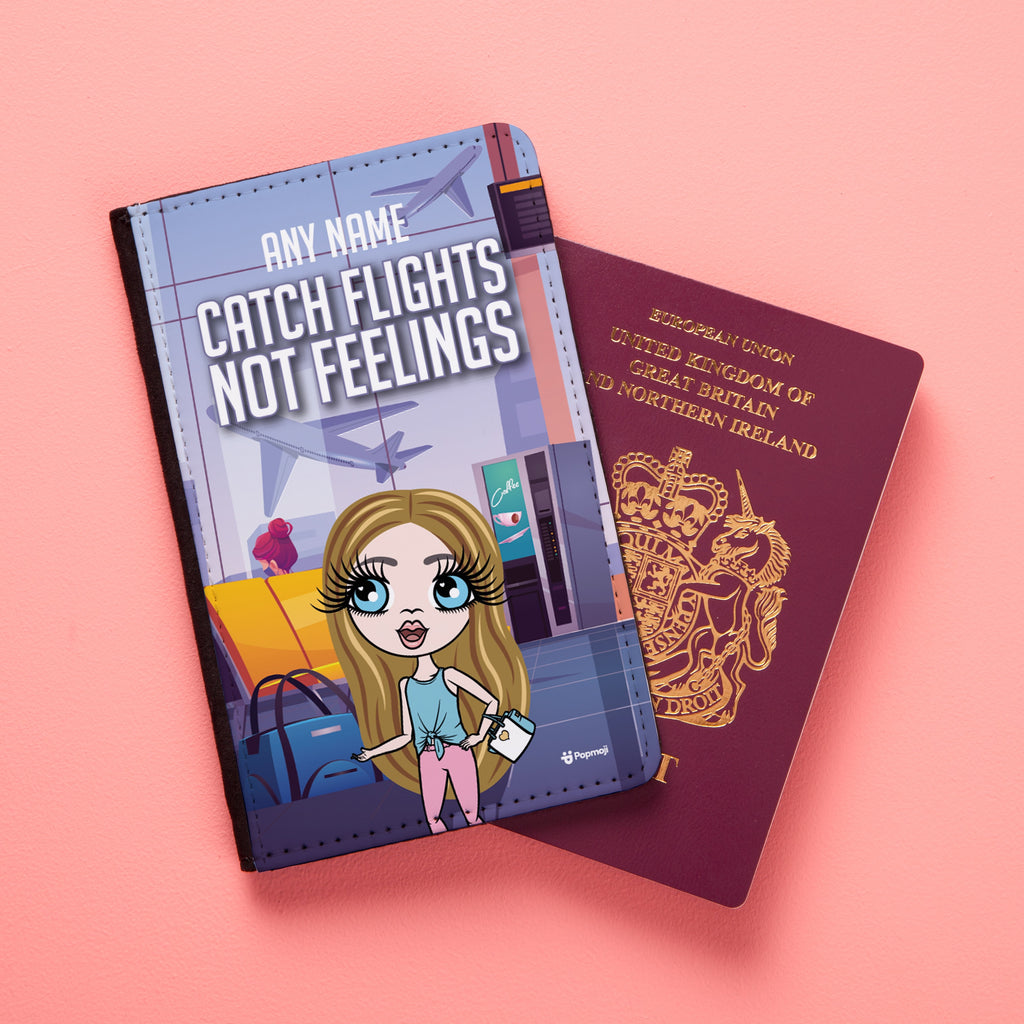 ClaireaBella Girls Catch Flights Not Feelings Passport Cover