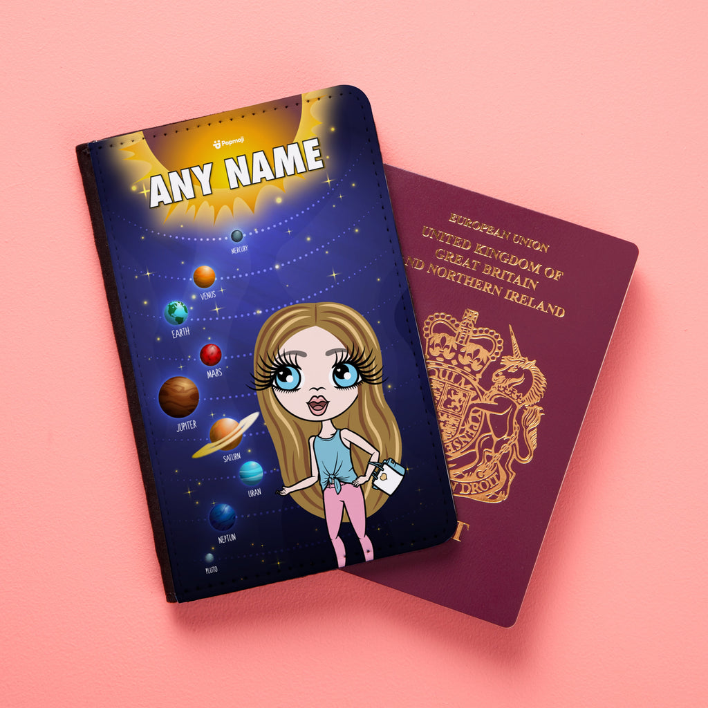 ClaireaBella Girls Space Galaxy Passport Cover
