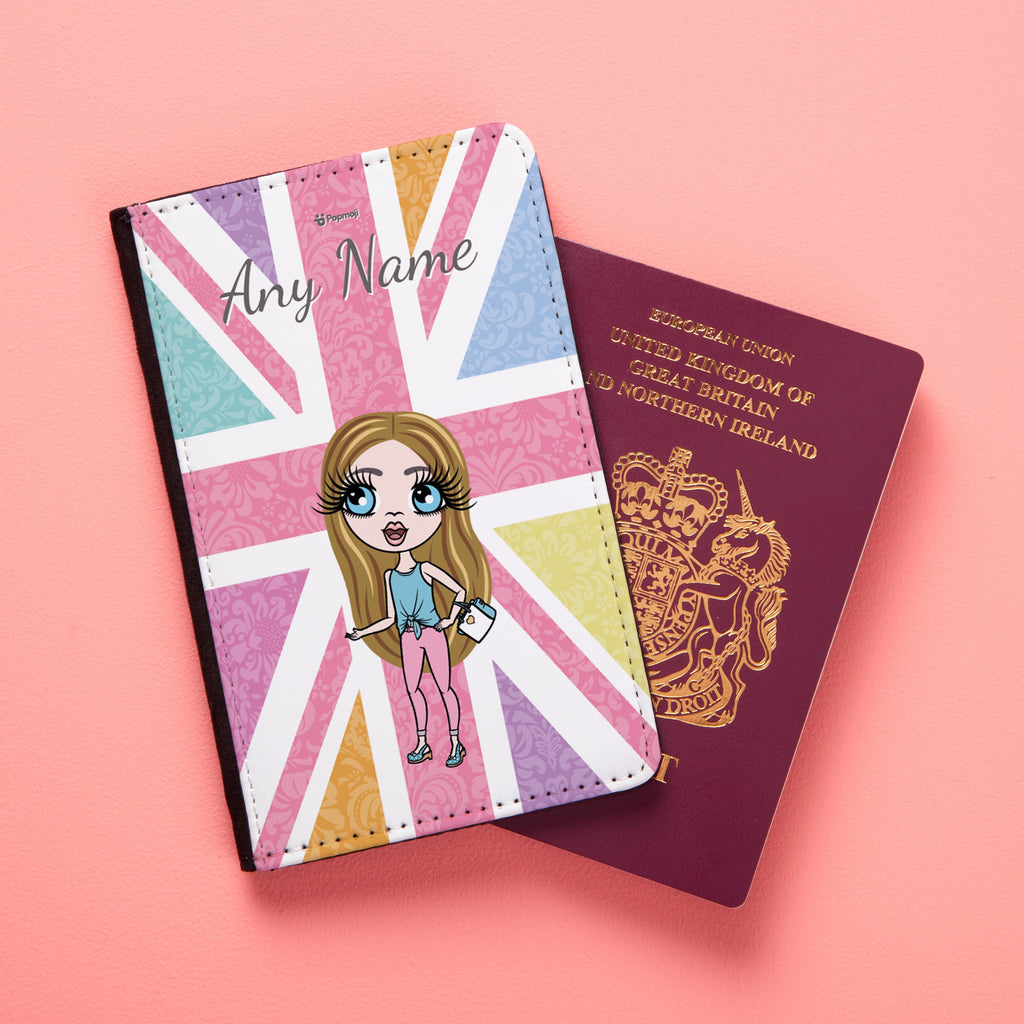 ClaireaBella Girls Union Jack Passport Cover