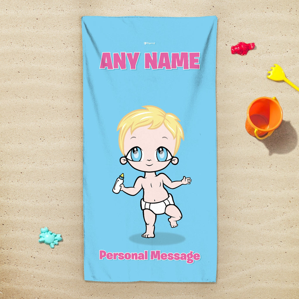 Early Years Blue Beach Towel