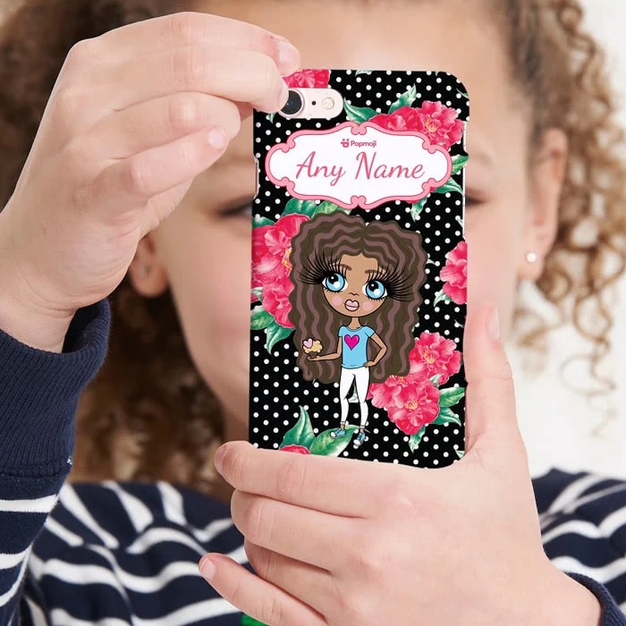 ClaireaBella Girls Personalised Country Floral Phone Case