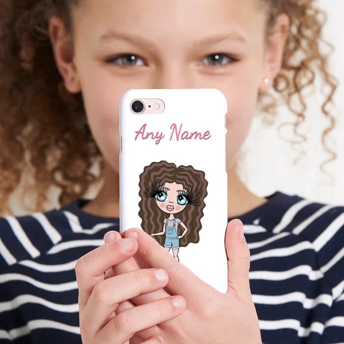 ClaireaBella Girls Personalised White Phone Case