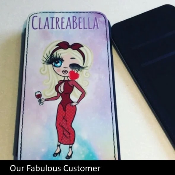 ClaireaBella Personalised Unicorn Colours Flip Phone Case