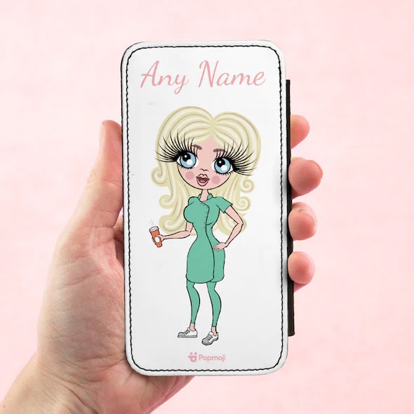 ClaireaBella Personalised White Flip Phone Case