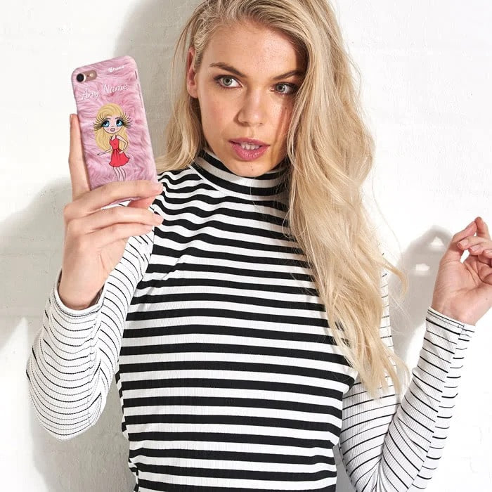ClaireaBella Personalised Fur Effect Phone Case