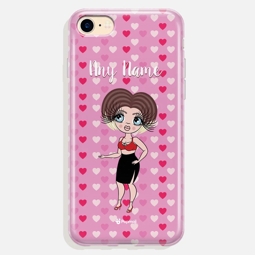 ClaireaBella Personalised Hearts Phone Case