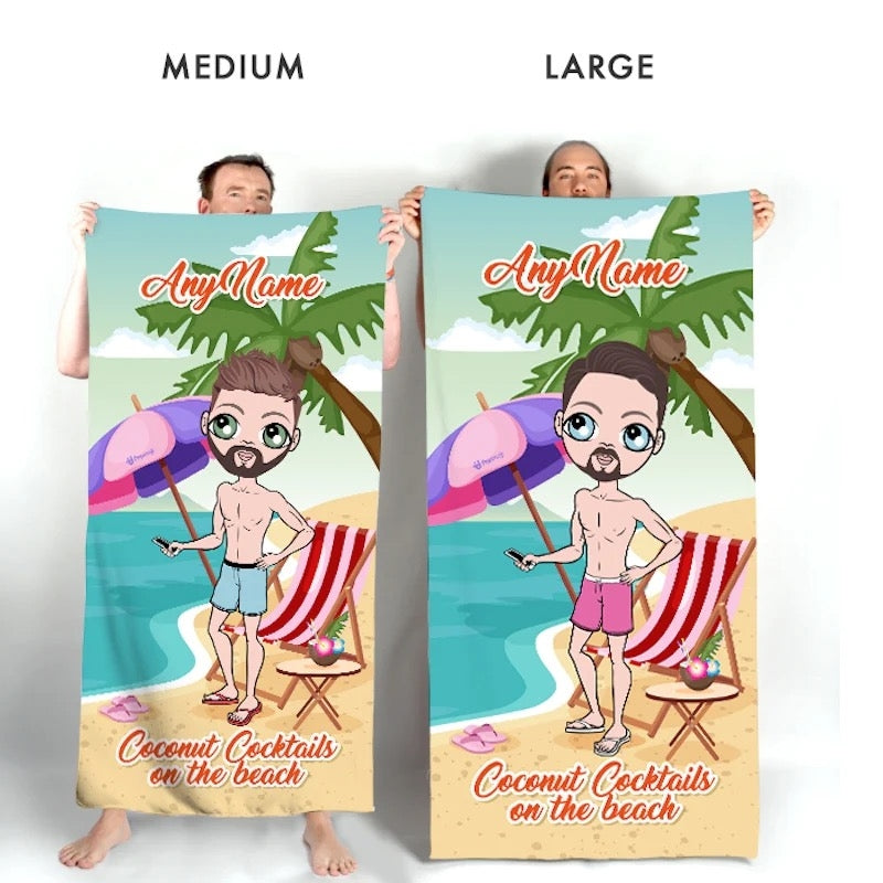 MrCB Coconut Cocktails Beach Towel - Image 3