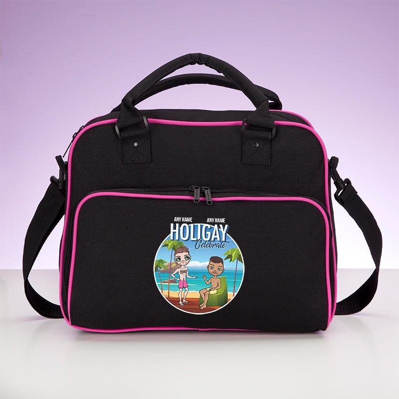 Multi Character Couples Holigay Travel Bag - Image 2
