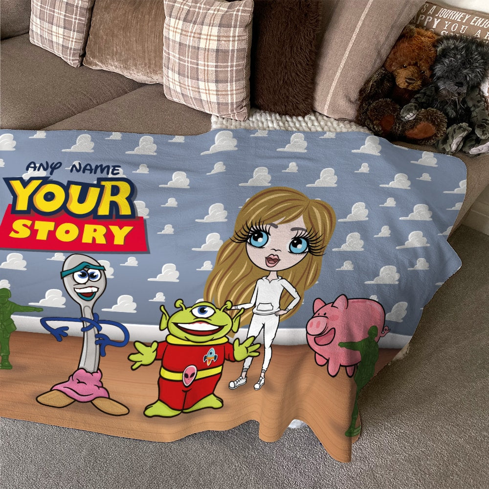 ClaireaBella Girls Your Story Fleece Blanket