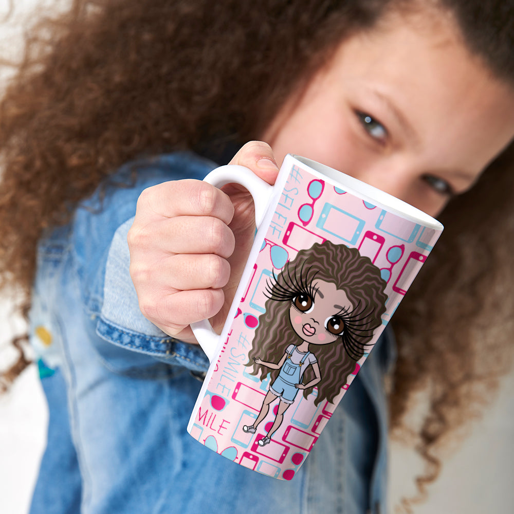 ClaireaBella Girls Selfie Latte Mug